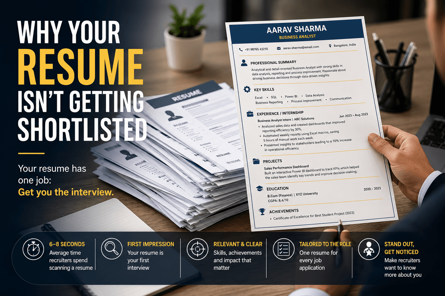 Why Your Resume Isn't Getting Shortlisted (And How to Fix It)